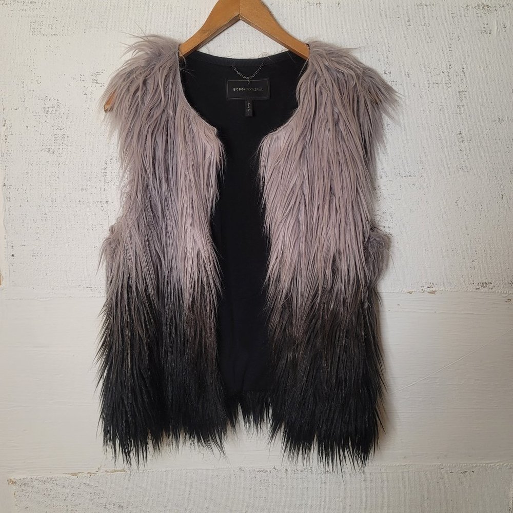 BCBG MaxAzria Bonni Ombre Vest Size L